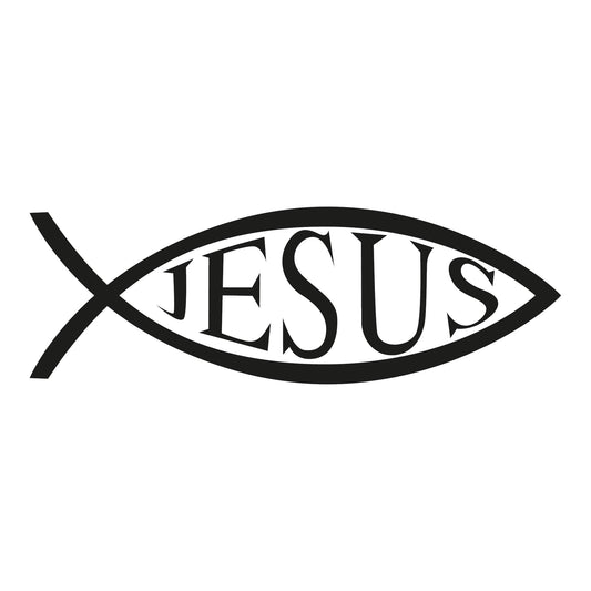 Autoaufkleber - Jesus Fisch - 210x70 mm