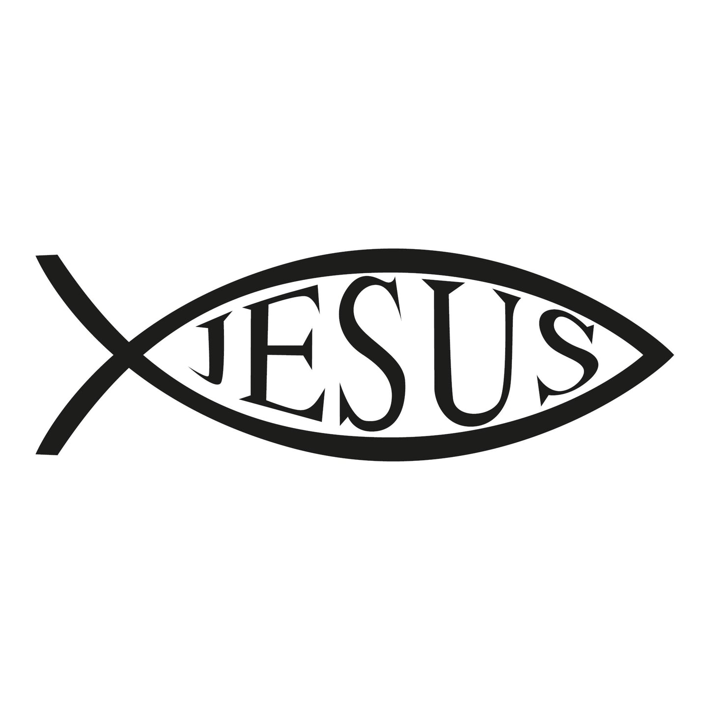 Autoaufkleber - Jesus Fisch - 210x70 mm