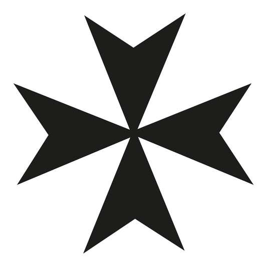 Autoaufkleber - Malteserkreuz - 120x120 mm
