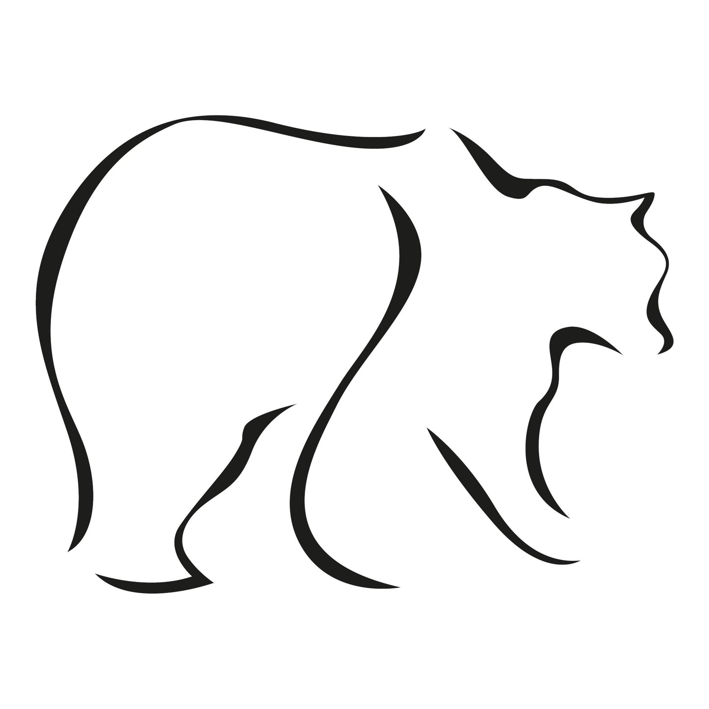 Autoaufkleber - Bär - 160x120 mm