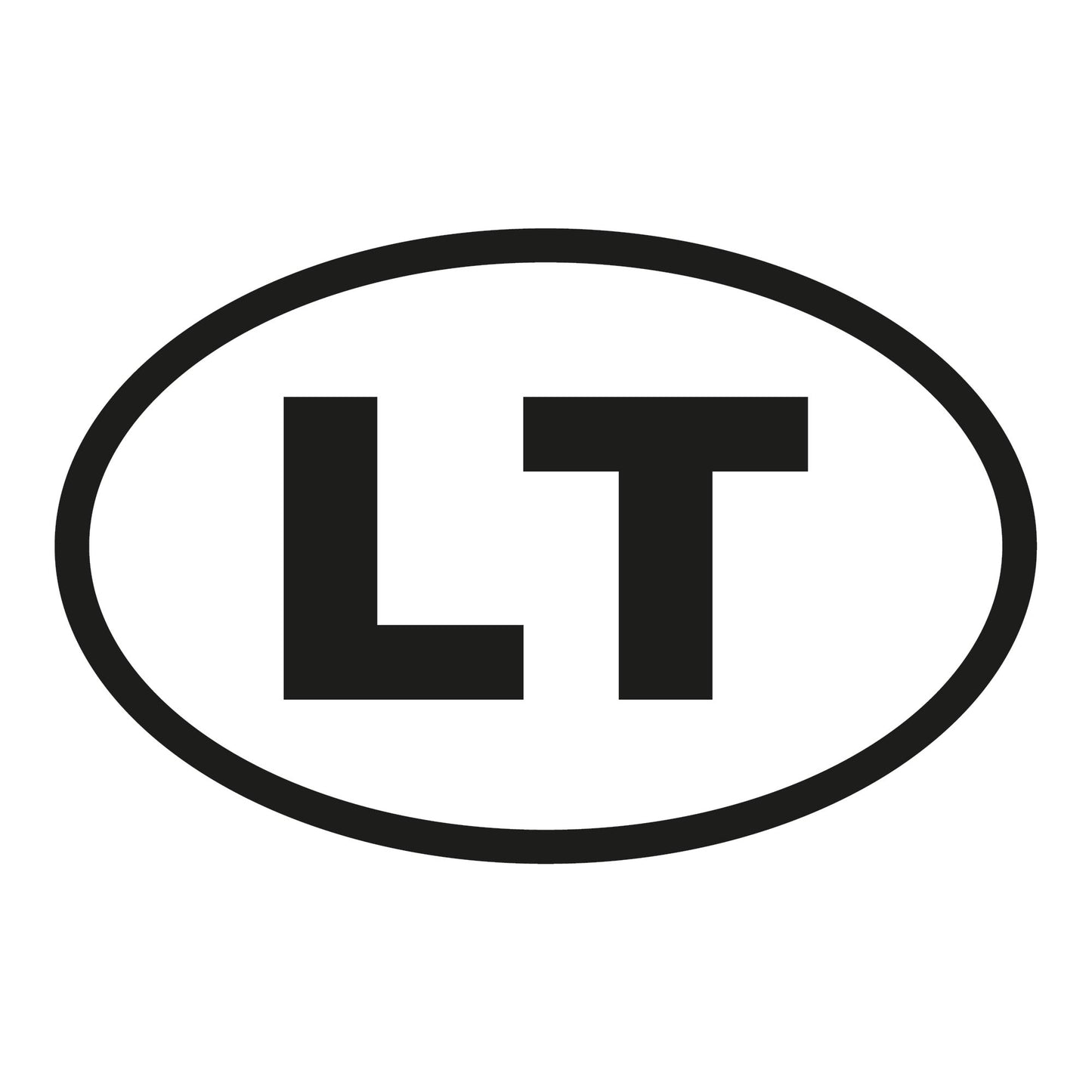 Autoaufkleber - Litaün LT - 110x70 mm