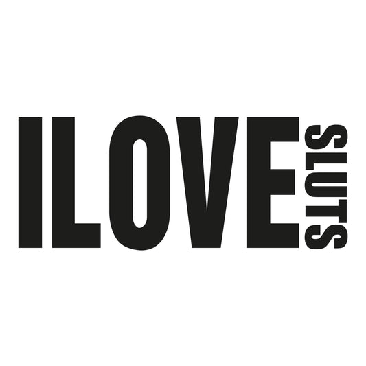 Autoaufkleber - I love Sluts - 220x90 mm