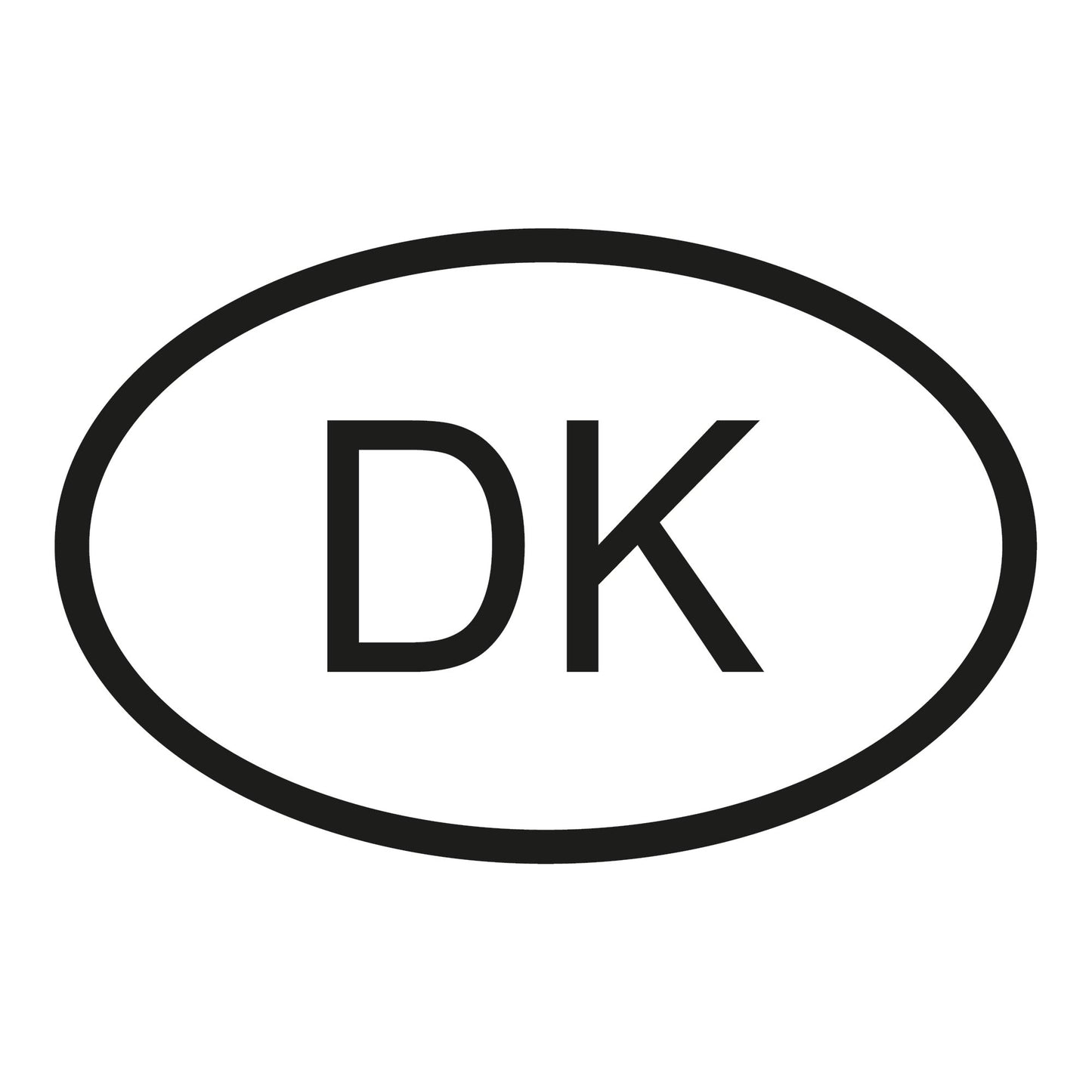 Autoaufkleber - Dänemark - 110x70 mm