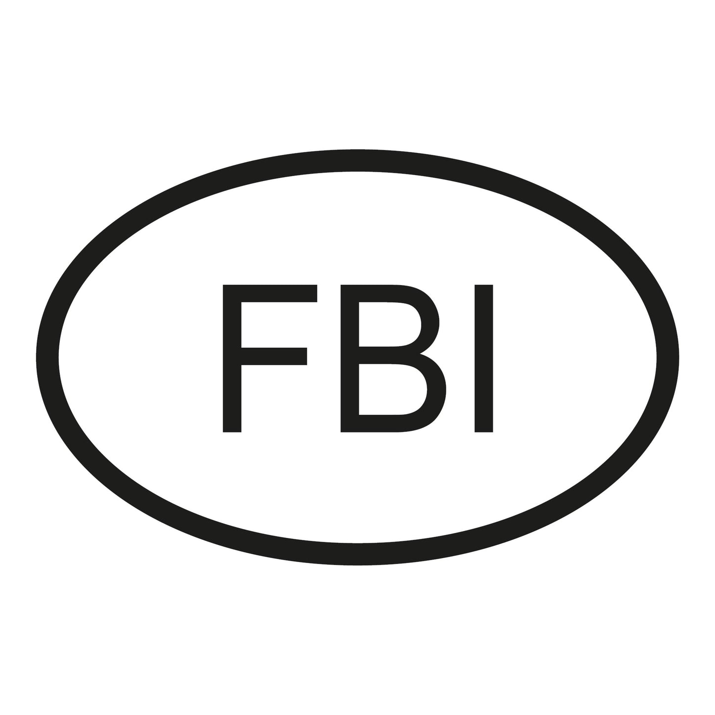 Autoaufkleber - FBI - 110x70 mm