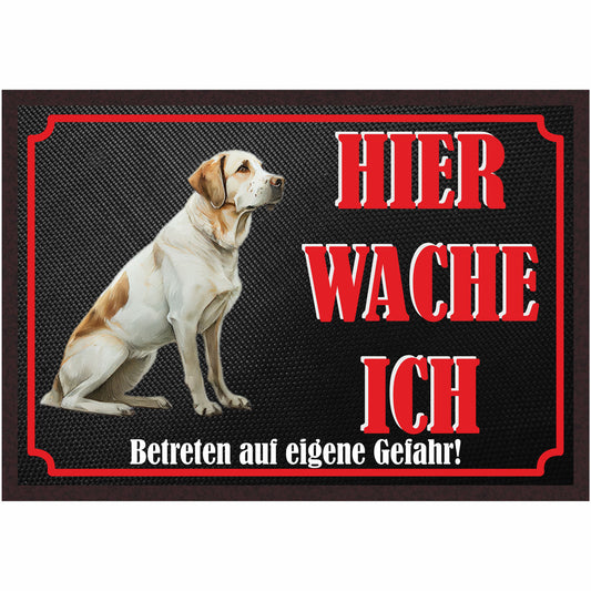 Fussmatte Hund - Labrador Retriever - 50x35 cm mit lustigem Spruch