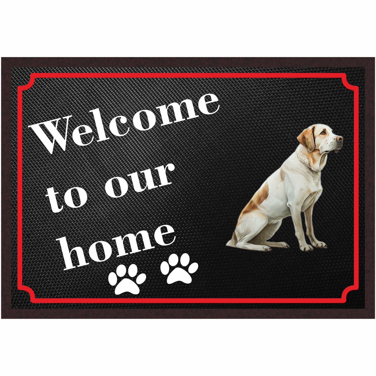 Fussmatte Hund - Labrador Retriever - 50x35 cm mit lustigem Spruch