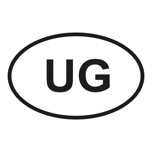 Autoaufkleber - Uganda UG - 110x70 mm
