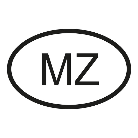 Autoaufkleber - Mosambik MZ - 110x70 mm