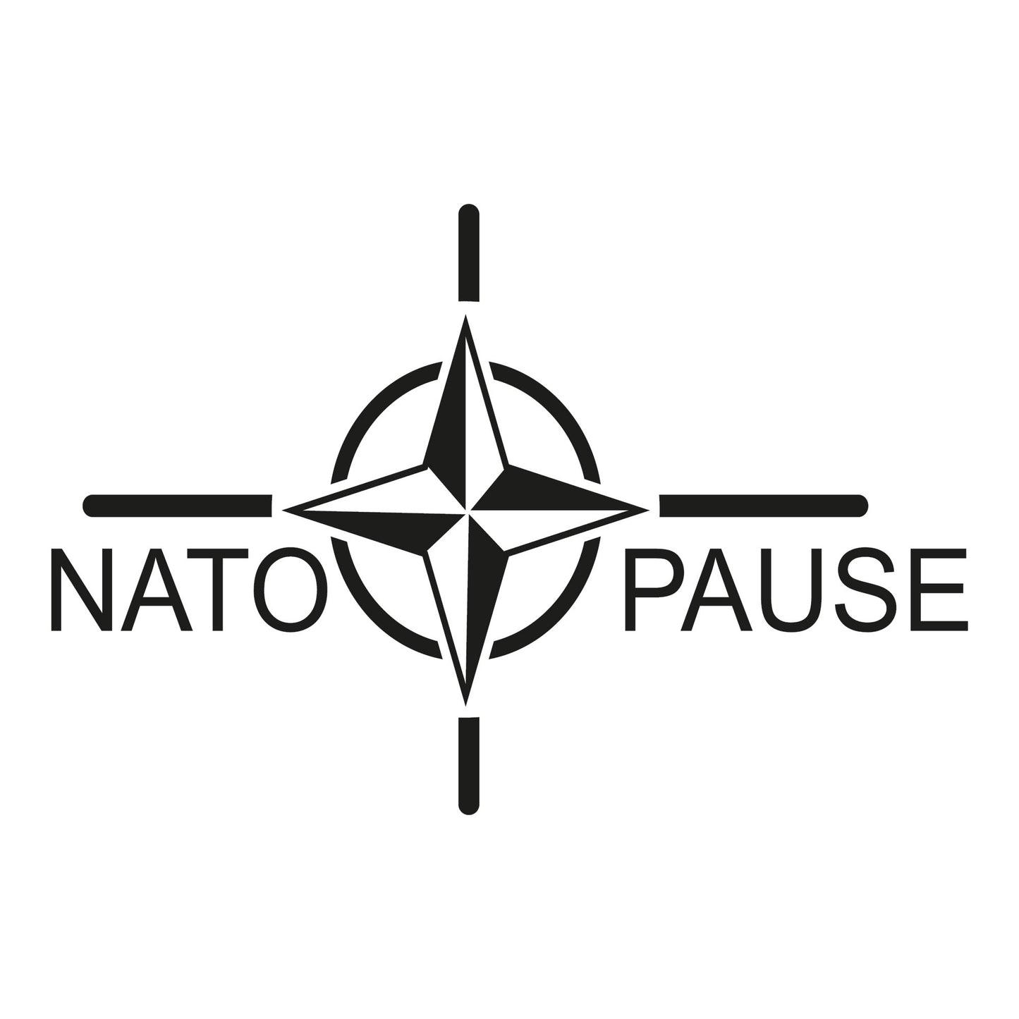 Autoaufkleber - Nato pause - Nato break - 150x100 mm