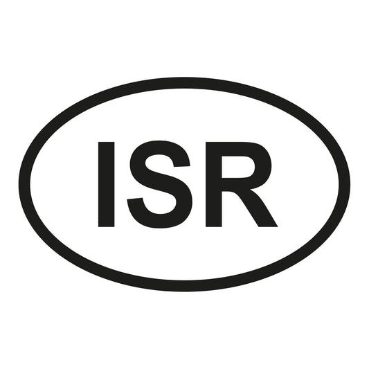 Autoaufkleber - Isräl ISR - 110x70 mm