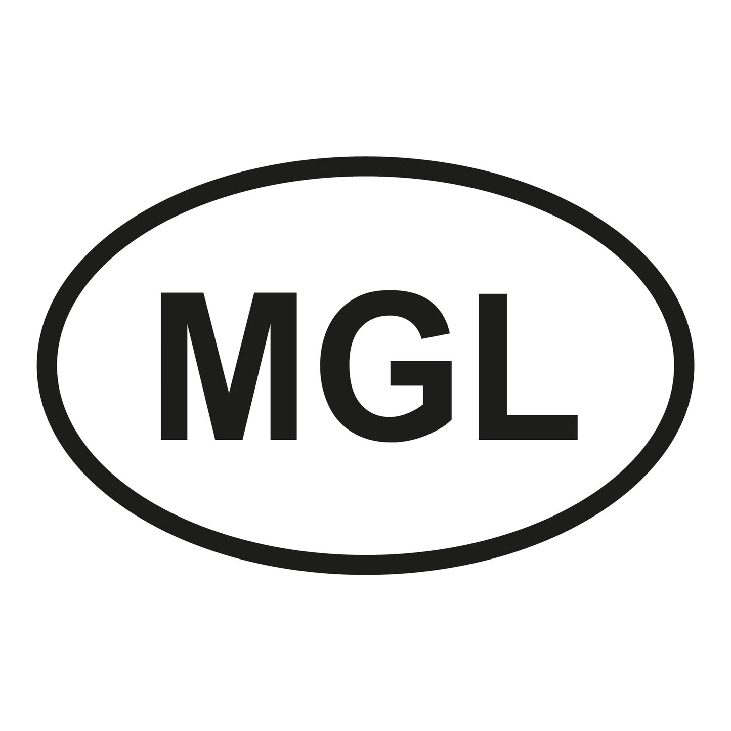 Autoaufkleber - Mongolei MGL - 110x70 mm