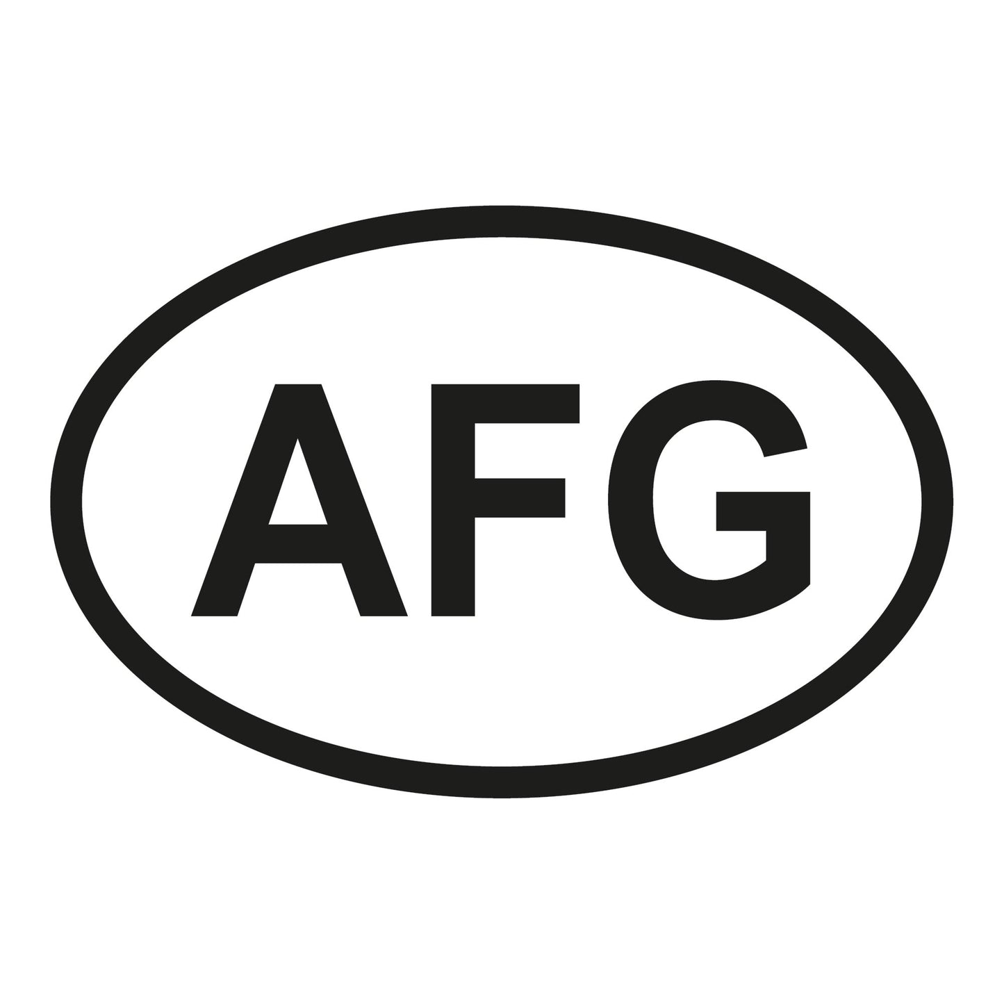 Autoaufkleber - Afghanistan AFG - 60x110 mm