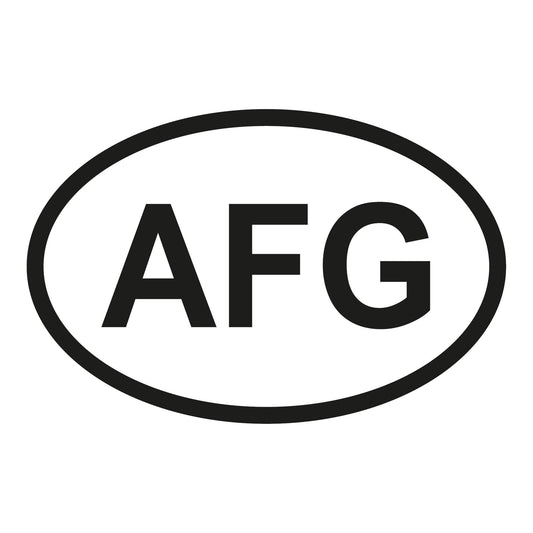 Autoaufkleber - Afghanistan AFG - 60x110 mm