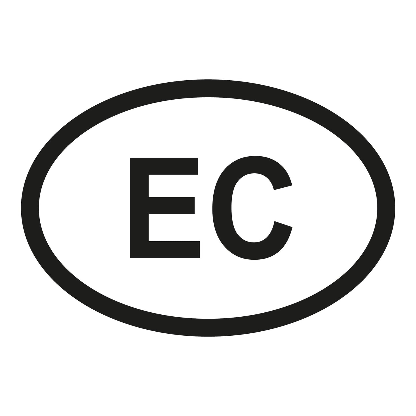 Autoaufkleber - Ecuador EC - 160x110mm