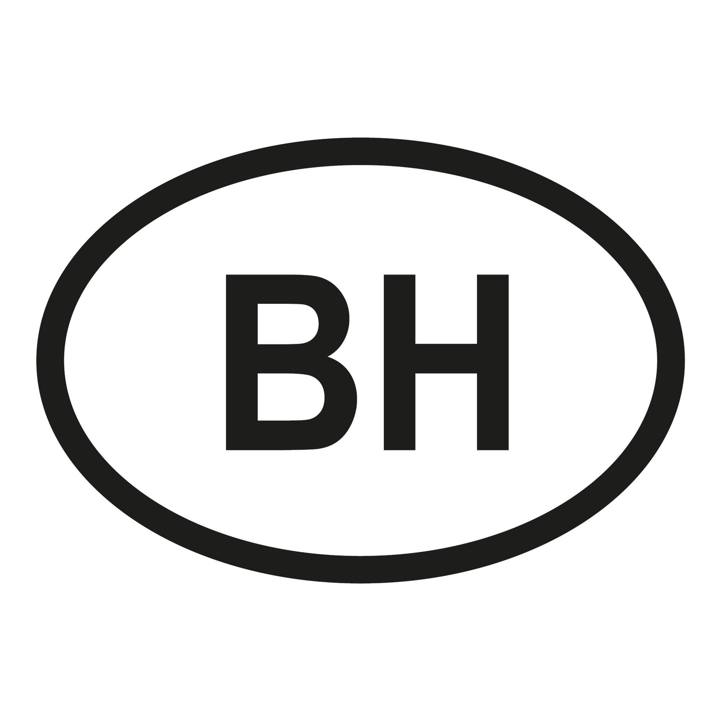Autoaufkleber - Bahrain BH - 160x110mm