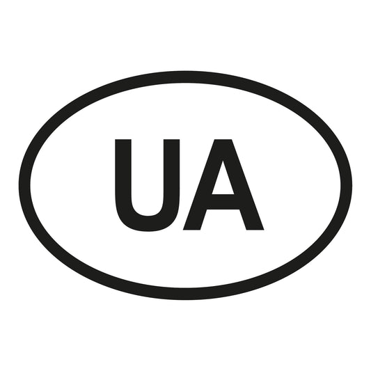 Autoaufkleber - Ukraine UA - 160x110mm