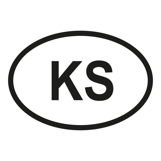 Autoaufkleber - Kirgisistan KS - 160x110mm