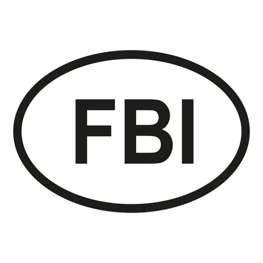 Autoaufkleber - FBI - 160x110mm