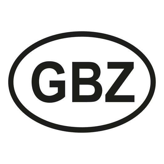Autoaufkleber - Gibraltar GBZ - 160x110mm