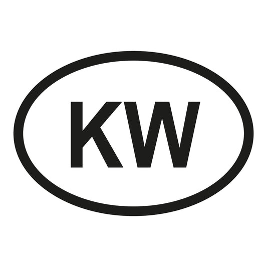 Autoaufkleber - Kuwait KW - 160x110mm