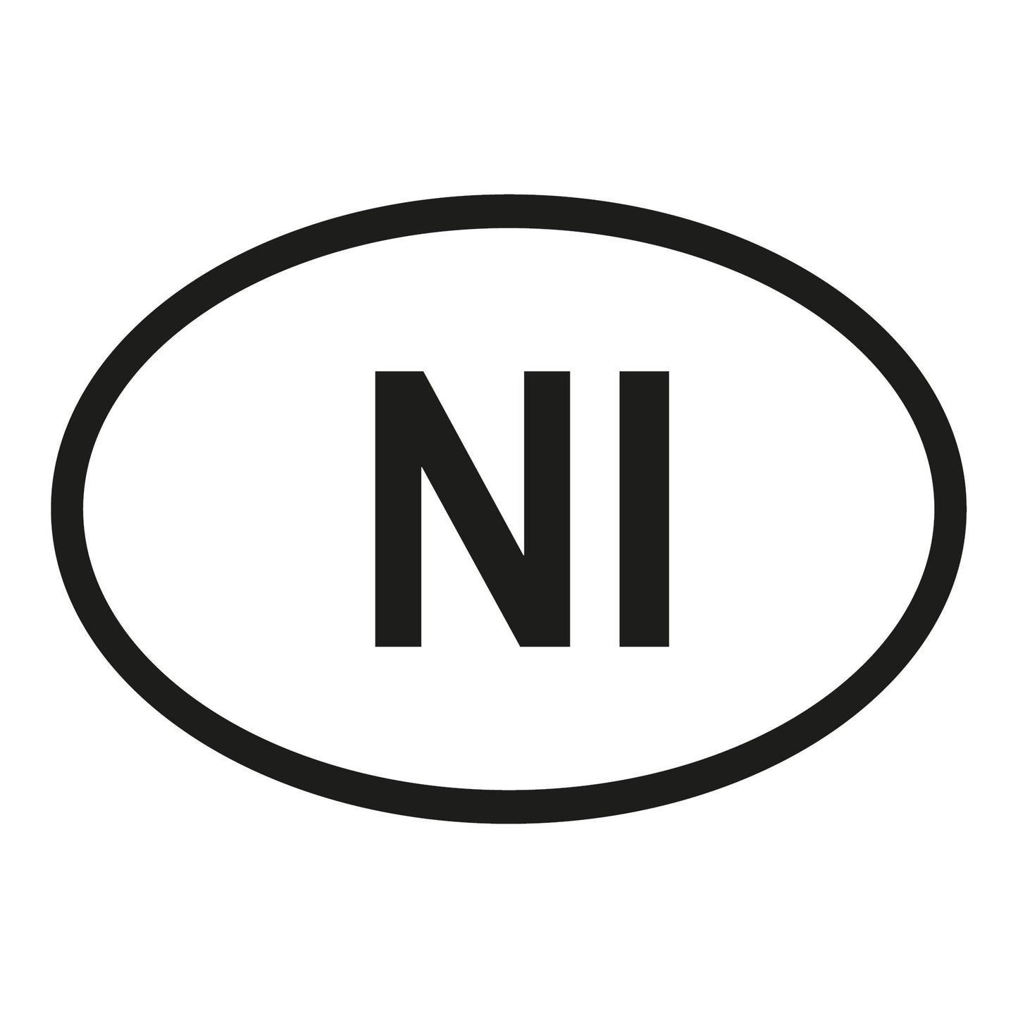 Autoaufkleber - Nordirland NI - 160x110mm