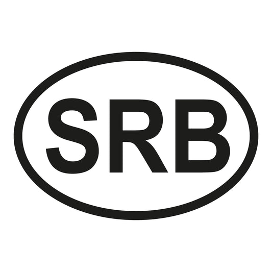 Autoaufkleber - Serbien SRB - 160x110mm