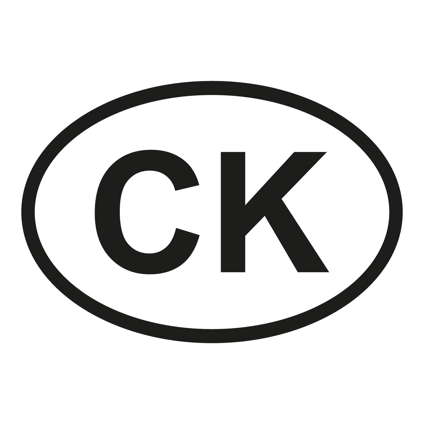 Autoaufkleber - Cookinseln CK - 160x110mm