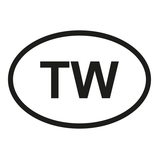 Autoaufkleber - Taiwan TW - 160x110mm