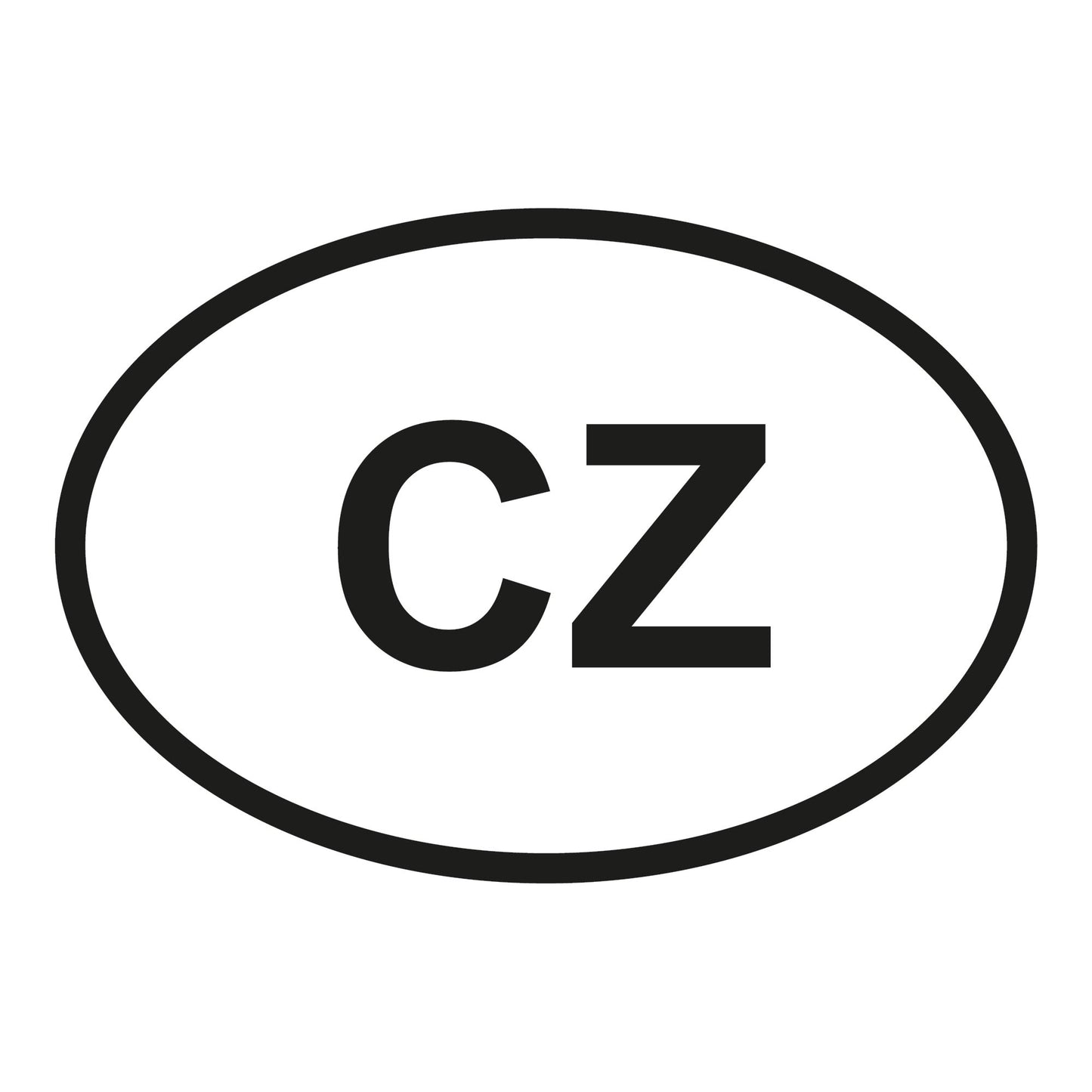 Autoaufkleber - Tschechien CZ - 160x110mm