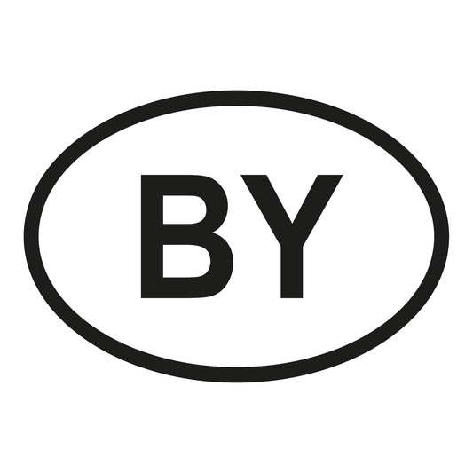 Autoaufkleber - Weißrussland BY - 160x110mm