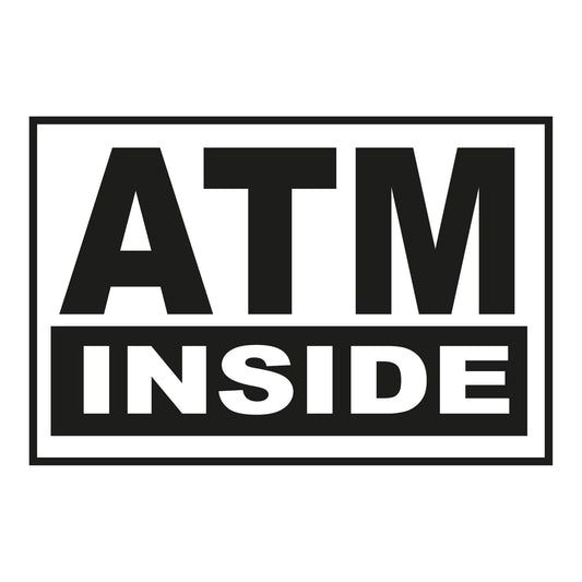 Autoaufkleber - ATM inside - 180x120mm