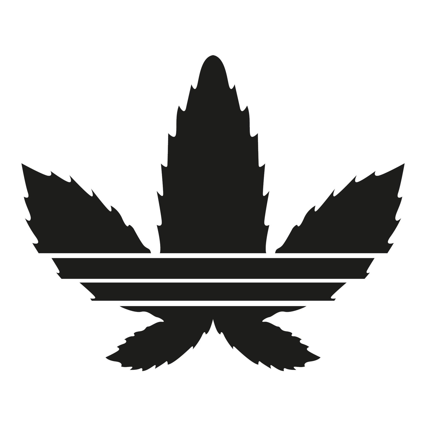 Autoaufkleber - Cannabis Hanfblatt - 140x120mm