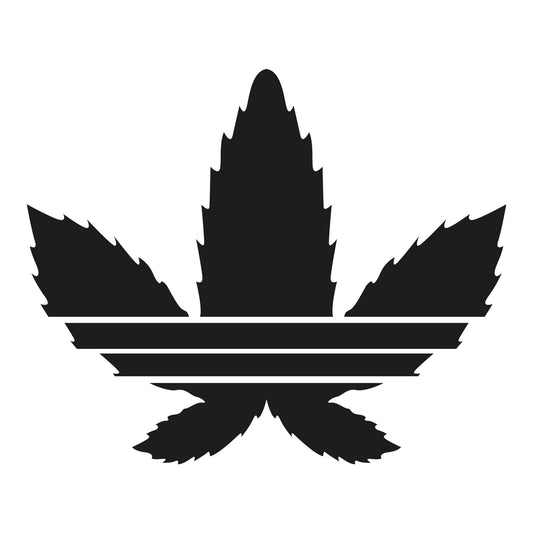 Autoaufkleber - Cannabis Hanfblatt - 140x120mm