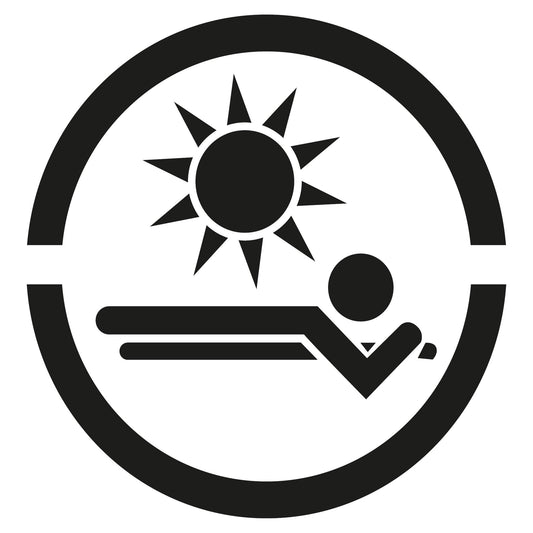 Autoaufkleber - Sonnenstudio 120x120mm