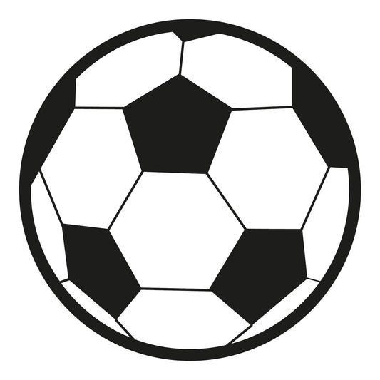 Autoaufkleber - Fußball 120x120mm