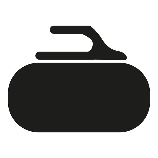 Autoaufkleber - Curling Stein 160x120mm