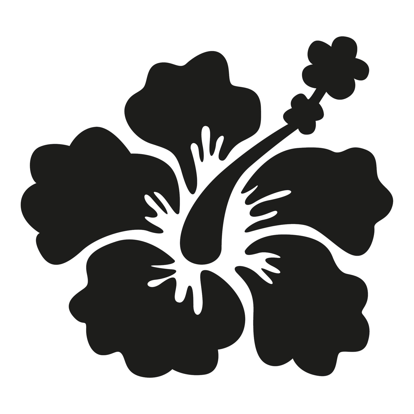 Autoaufkleber - Hibiskus Blüte120x110mm
