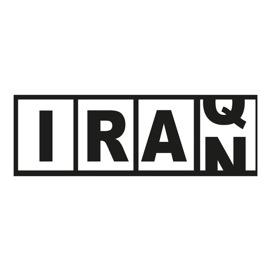 Autoaufkleber - Iraq Iran 210x70mm