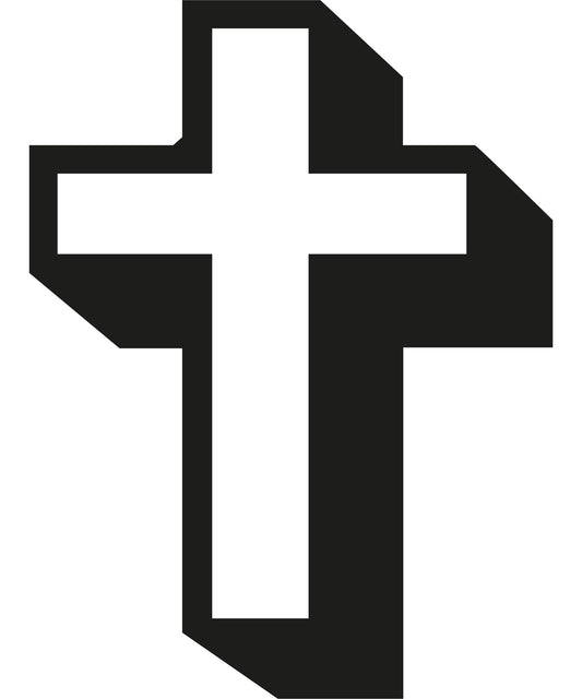 Autoaufkleber - Kreuz 160x120mm