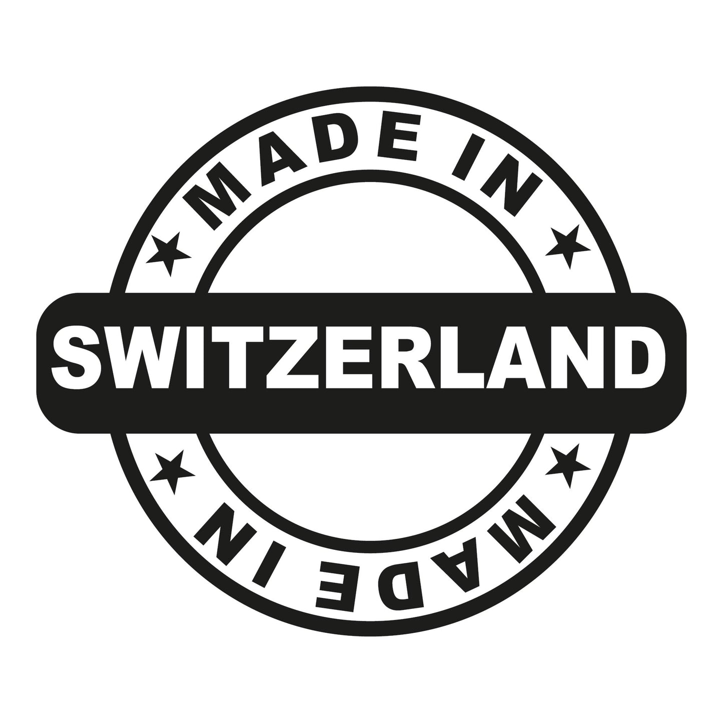 Autoaufkleber - Made in Switzerland 130x110mm