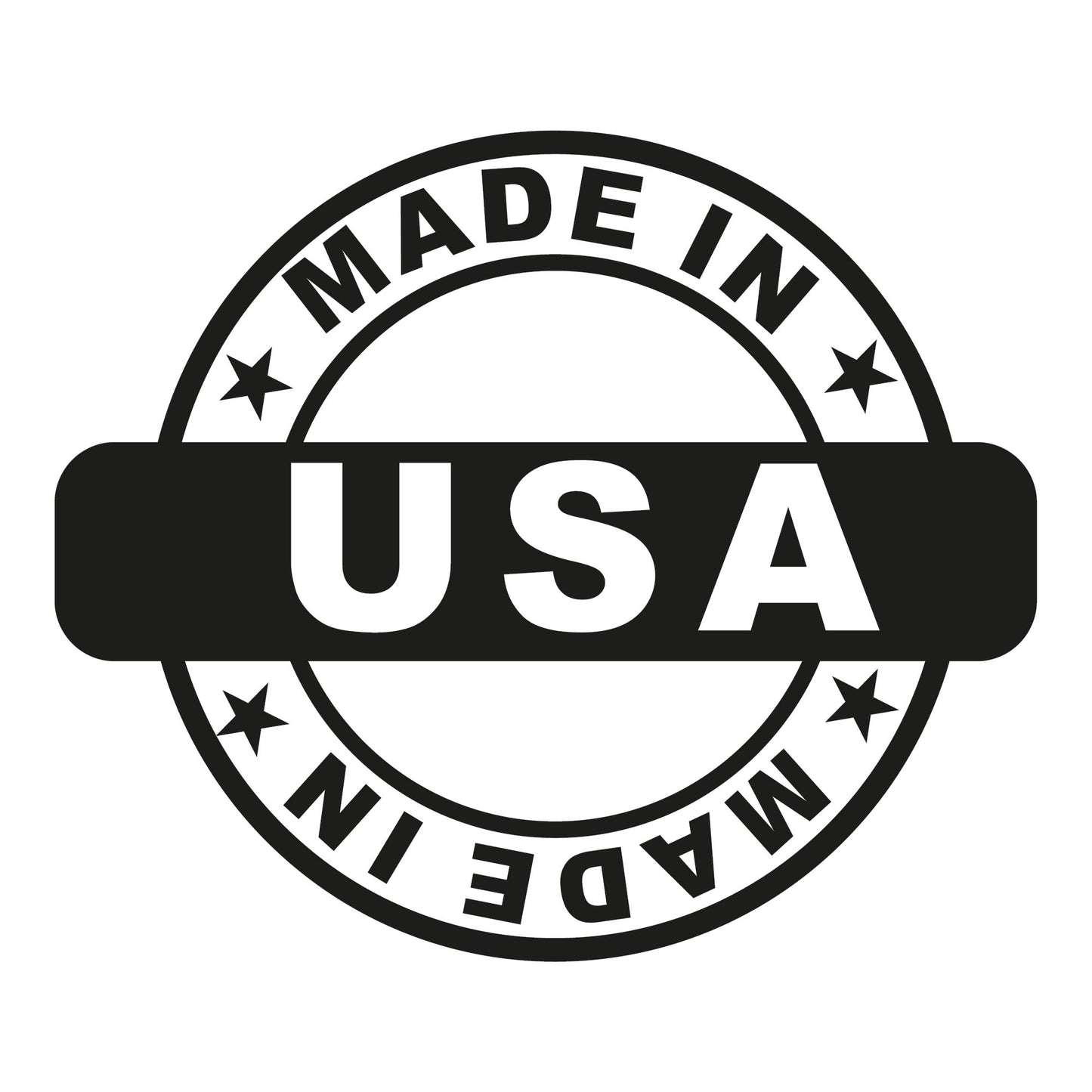 Autoaufkleber - Made in USA 130x110mm