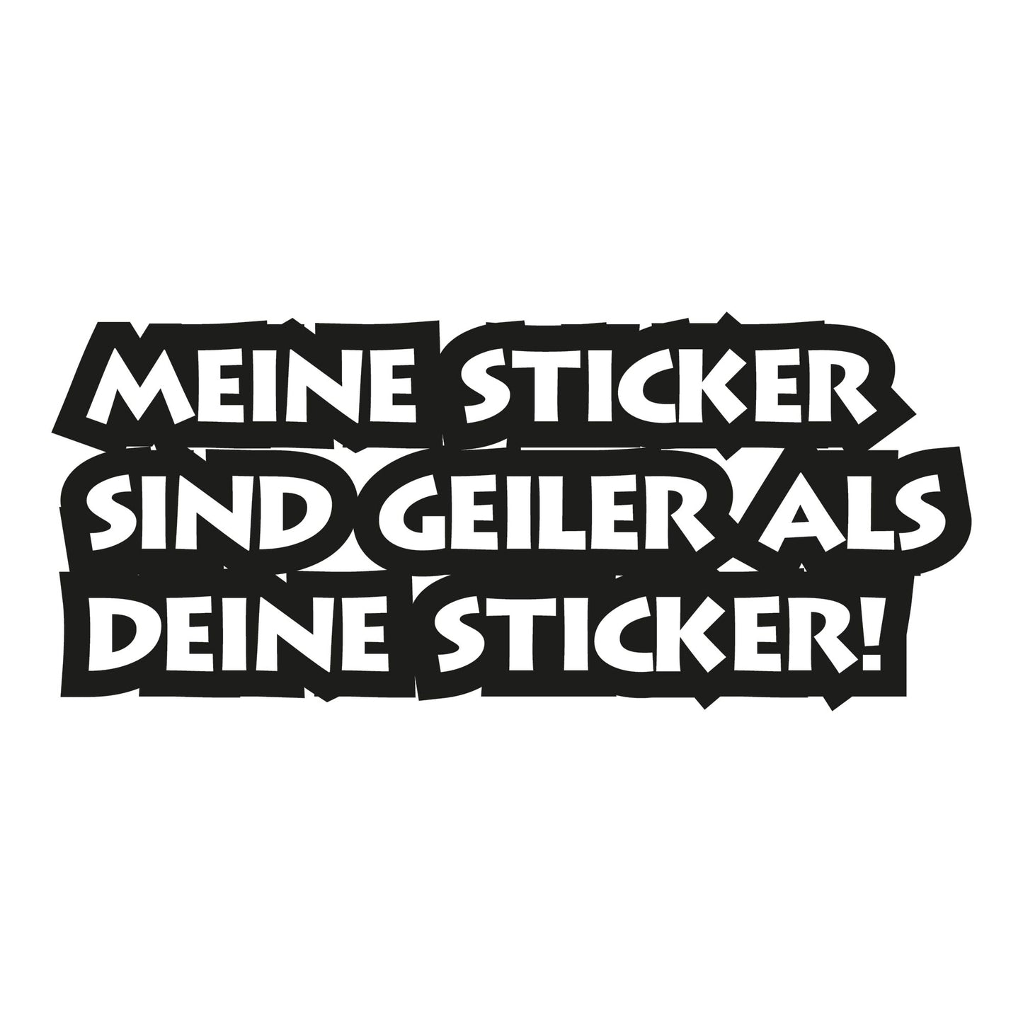 Autoaufkleber - Meine Sticker sind geiler 210x90mm