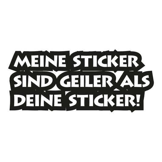 Autoaufkleber - Meine Sticker sind geiler 210x90mm