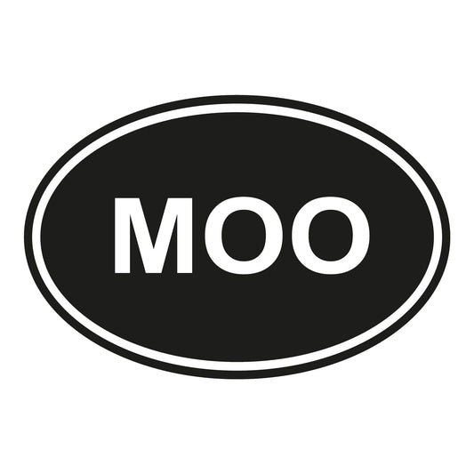 Autoaufkleber - MOO Sticker Cow Farm Animal Love Funny 180x120mm