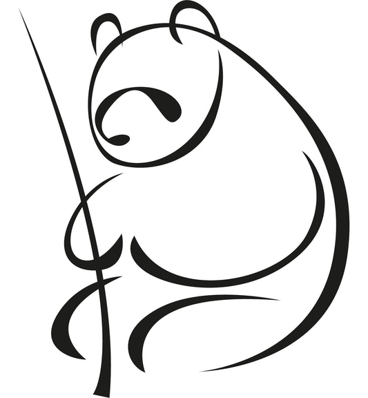 Autoaufkleber - Pandabär 120x100mm