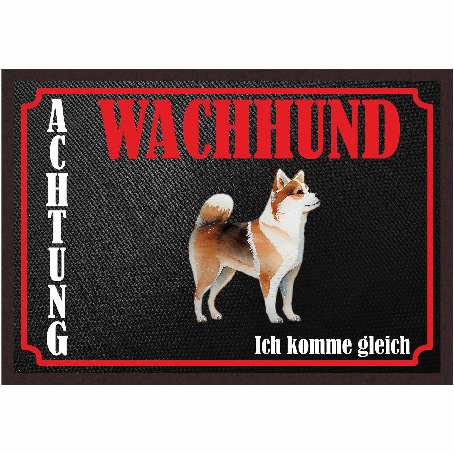 Fussmatte Hund - Shiba Inu - 50x35 cm mit lustigem Spruch