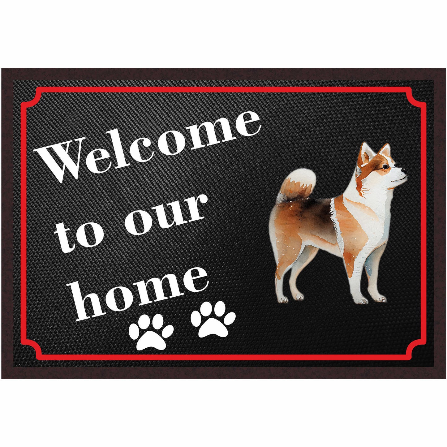 Fussmatte Hund - Shiba Inu - 50x35 cm mit lustigem Spruch