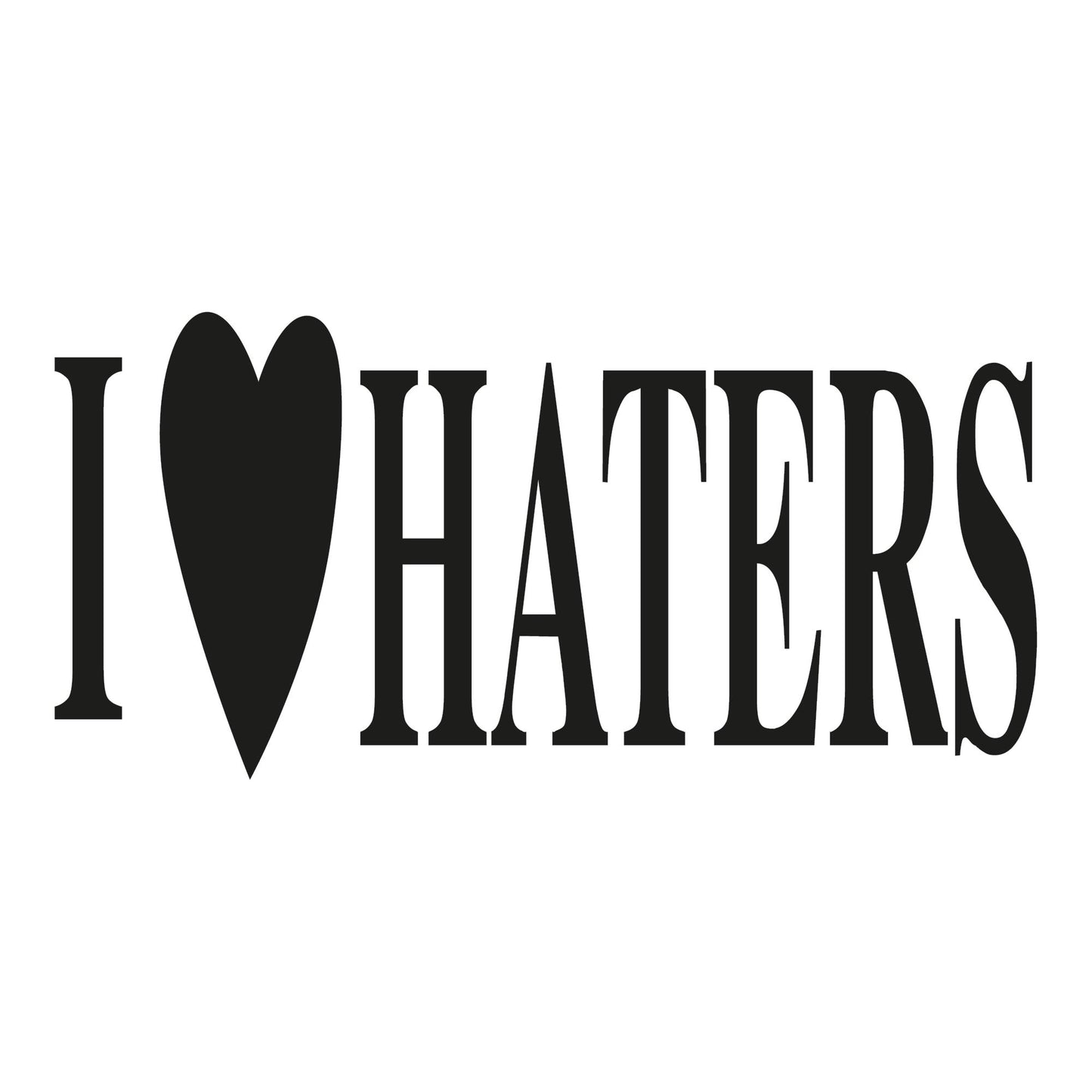 Autoaufkleber - i love haters 210x100mm