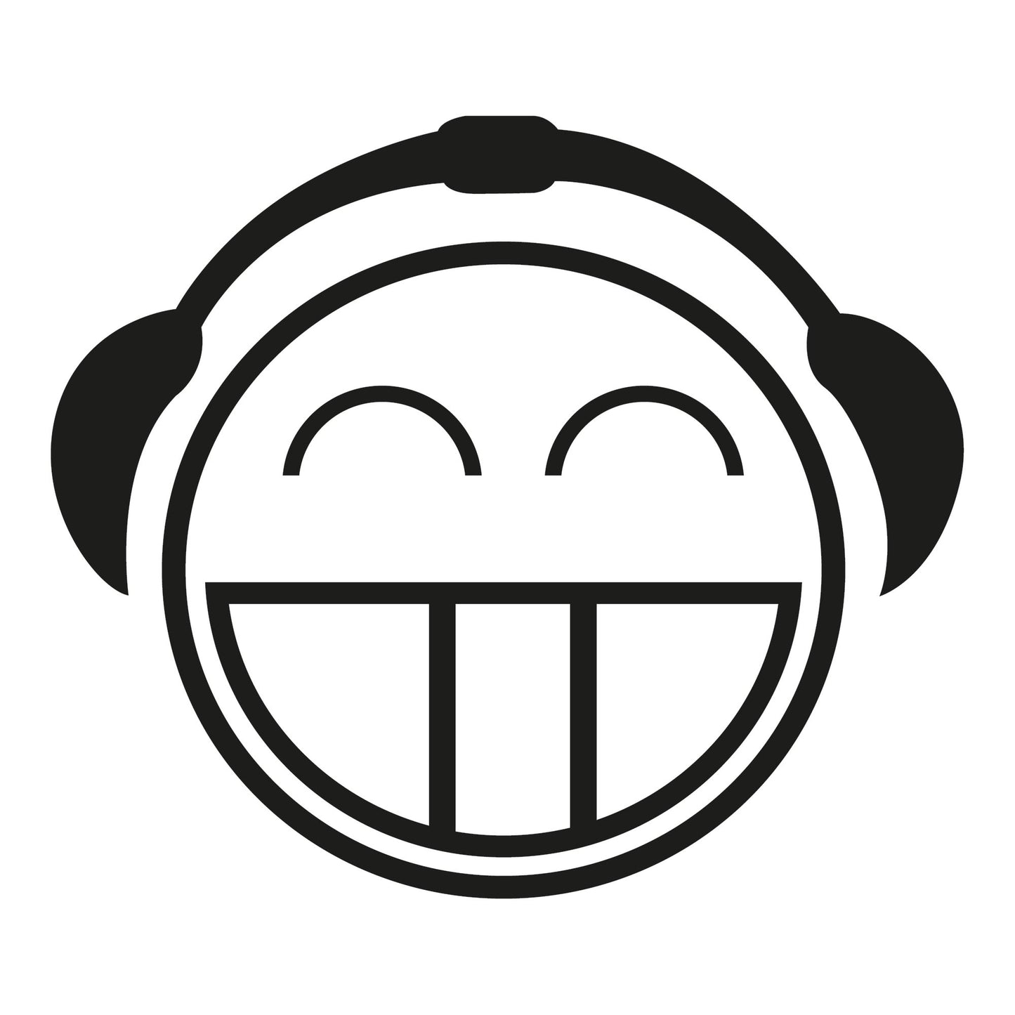 Autoaufkleber - hear phone smile 210x210mm