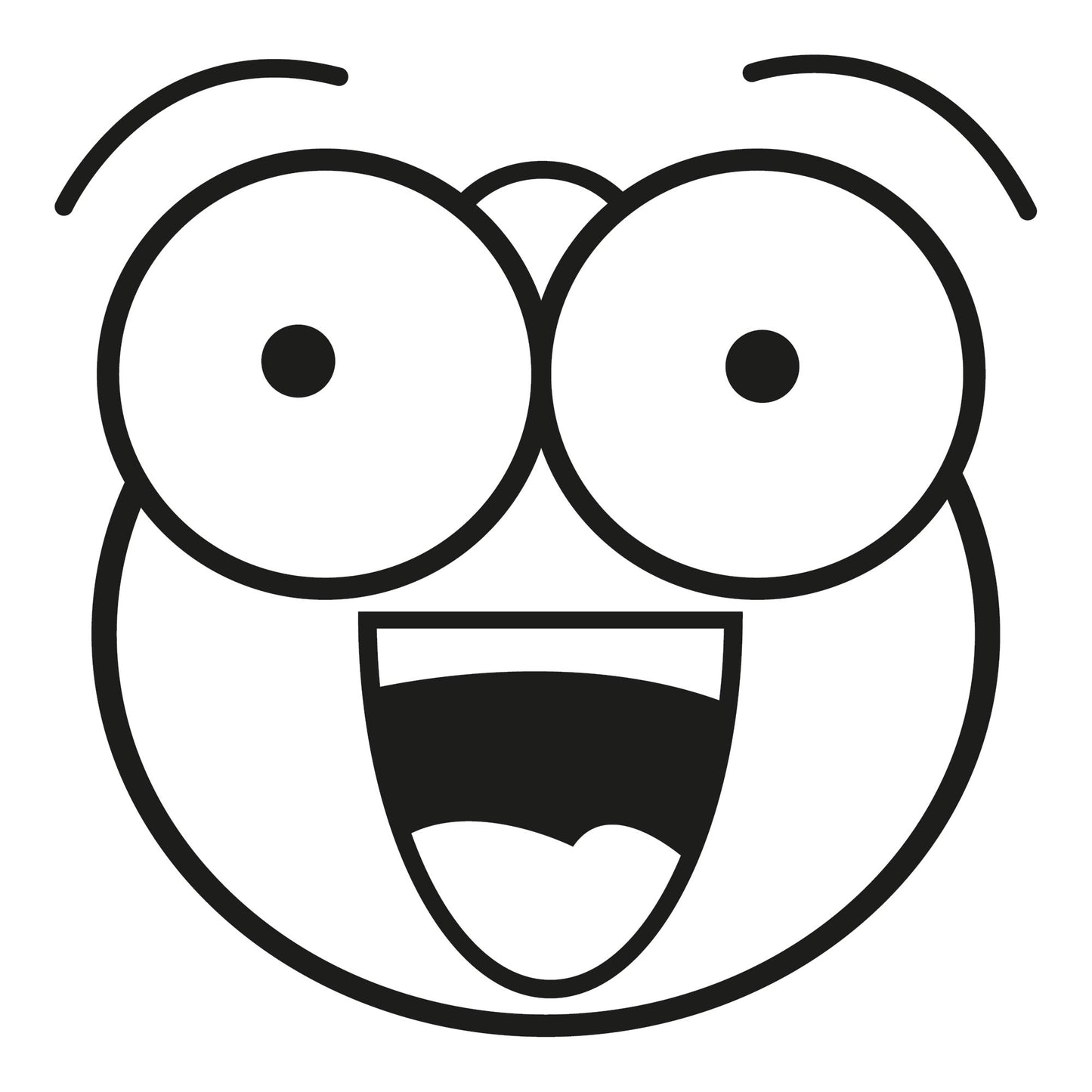 Autoaufkleber - smile emotion 210x210mm